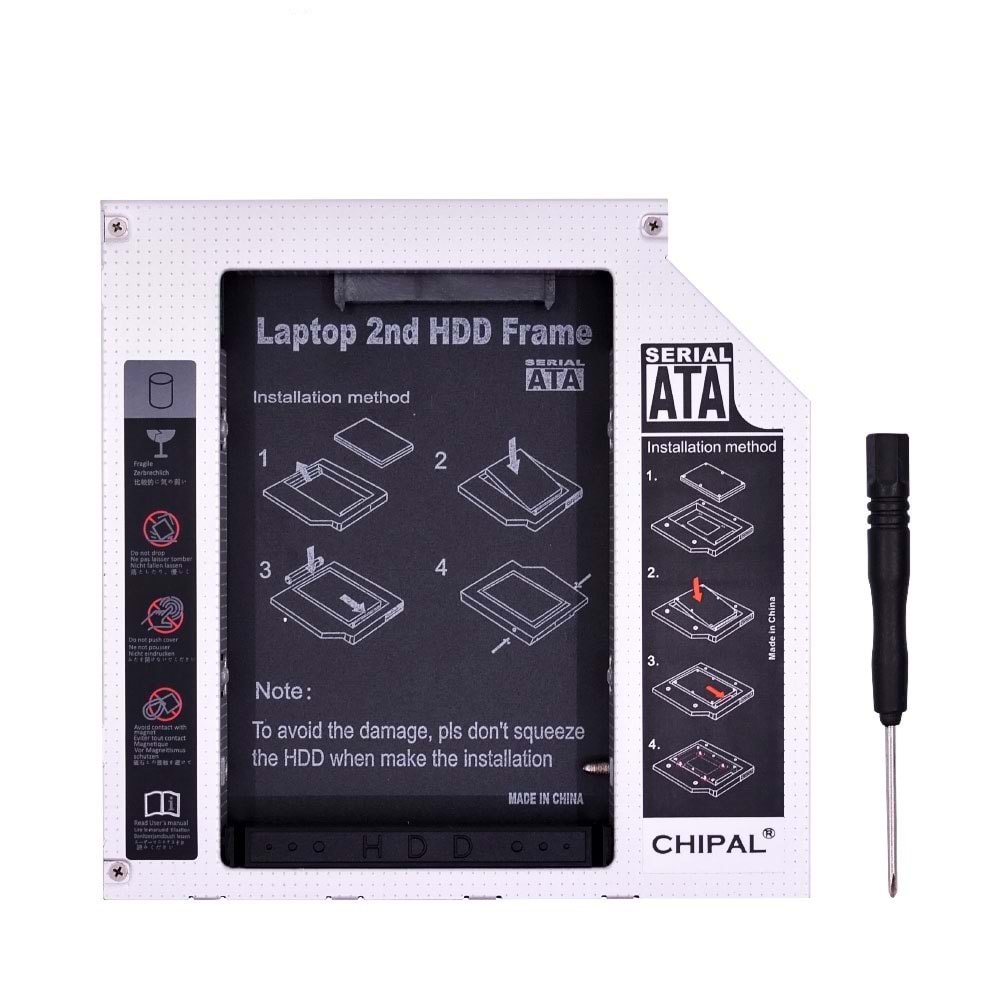 TriLine 12.7mm Cady SSD SATA Harddisk Kutu Notebook HDD Kızak