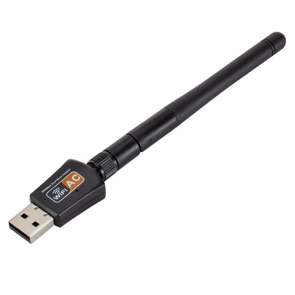 TriLine 600Mbps Antenli Mini 2.4-5 GHz Wireless USB Adaptör Wifi Uydu Alıcı