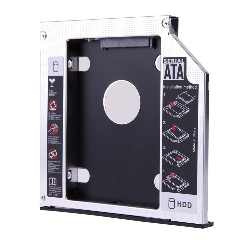 TriLine 12.7mm Cady SSD SATA Harddisk Kutu Notebook HDD Kızak