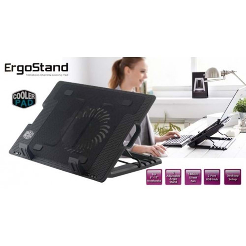 TriLine Işıklı Notebook Soğutucu Fan 5 Kademeli Stand NB339