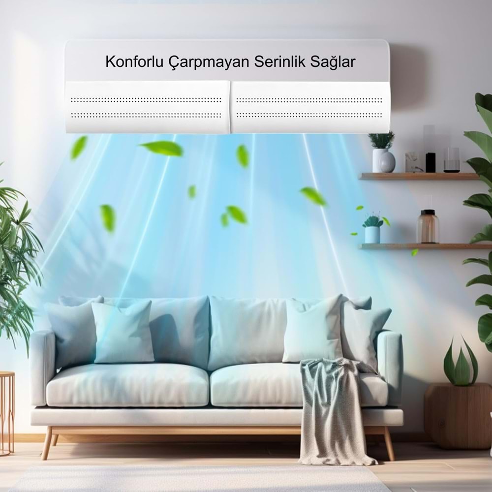 TriLine Delikli Ayarlanabilir 58-105 CM Klima Hava Yönlendirici Klima Aparatı Klima Siperliği