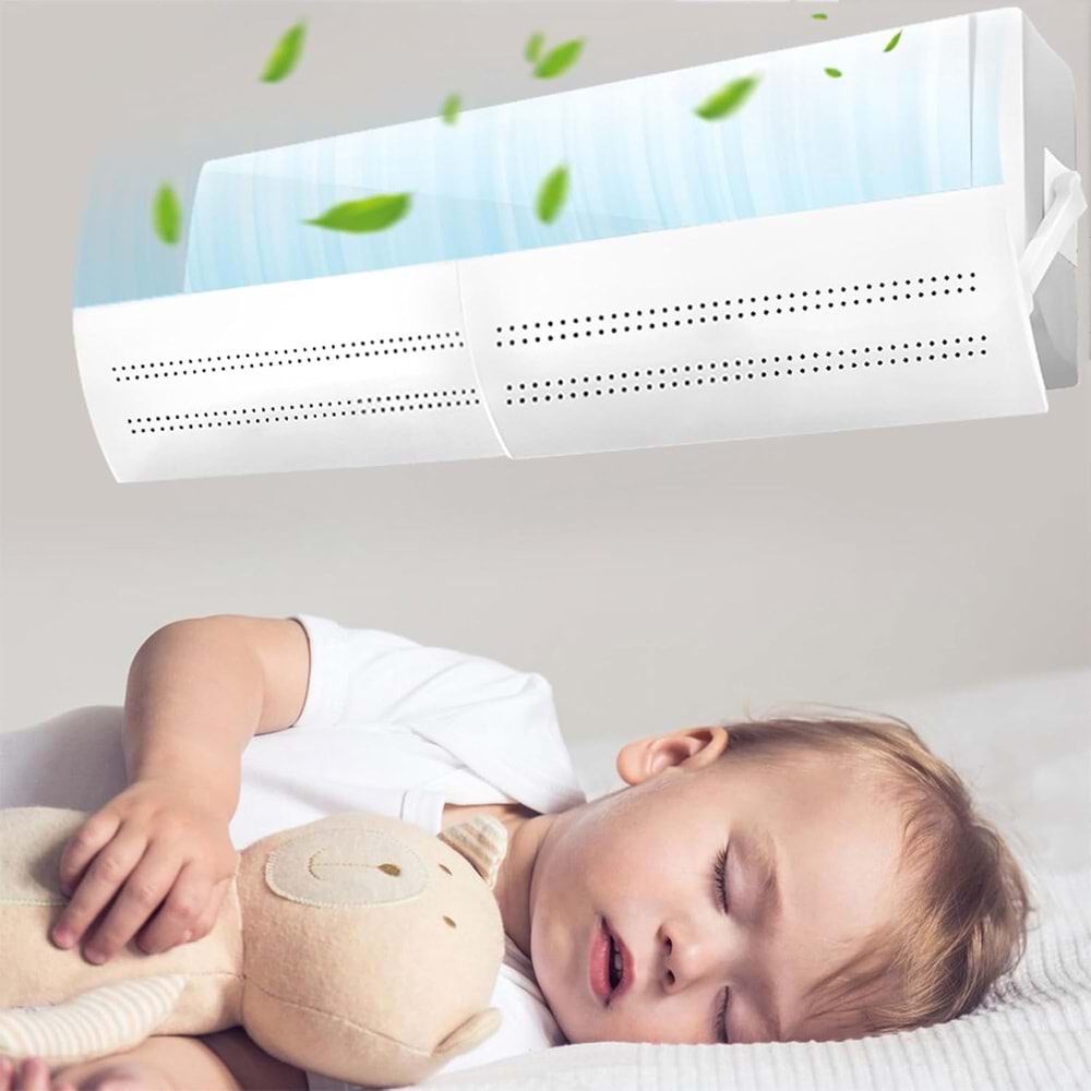 TriLine Delikli Ayarlanabilir 58-105 CM Klima Hava Yönlendirici Klima Aparatı Klima Siperliği