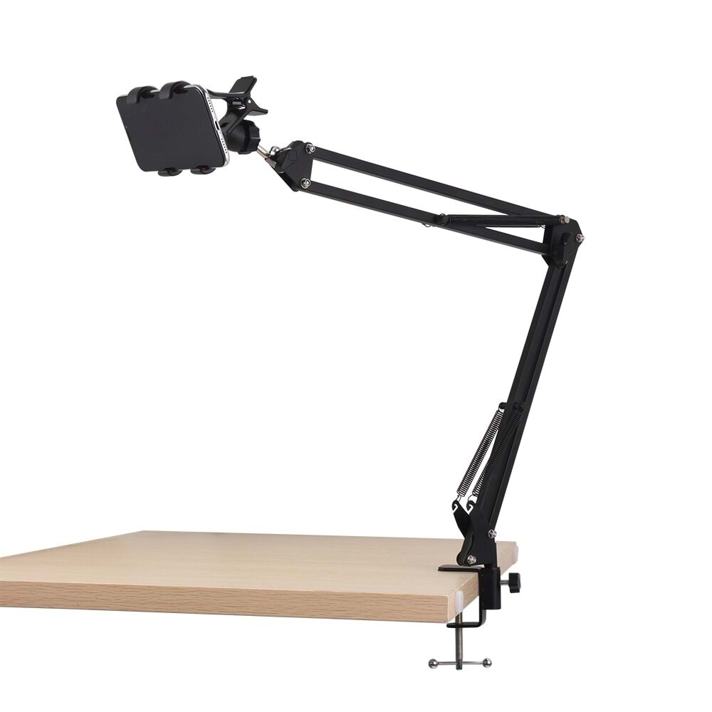 TriLine 360 Derece Dönen Telefon Masa Tutucu Esnek Uzun Kollu