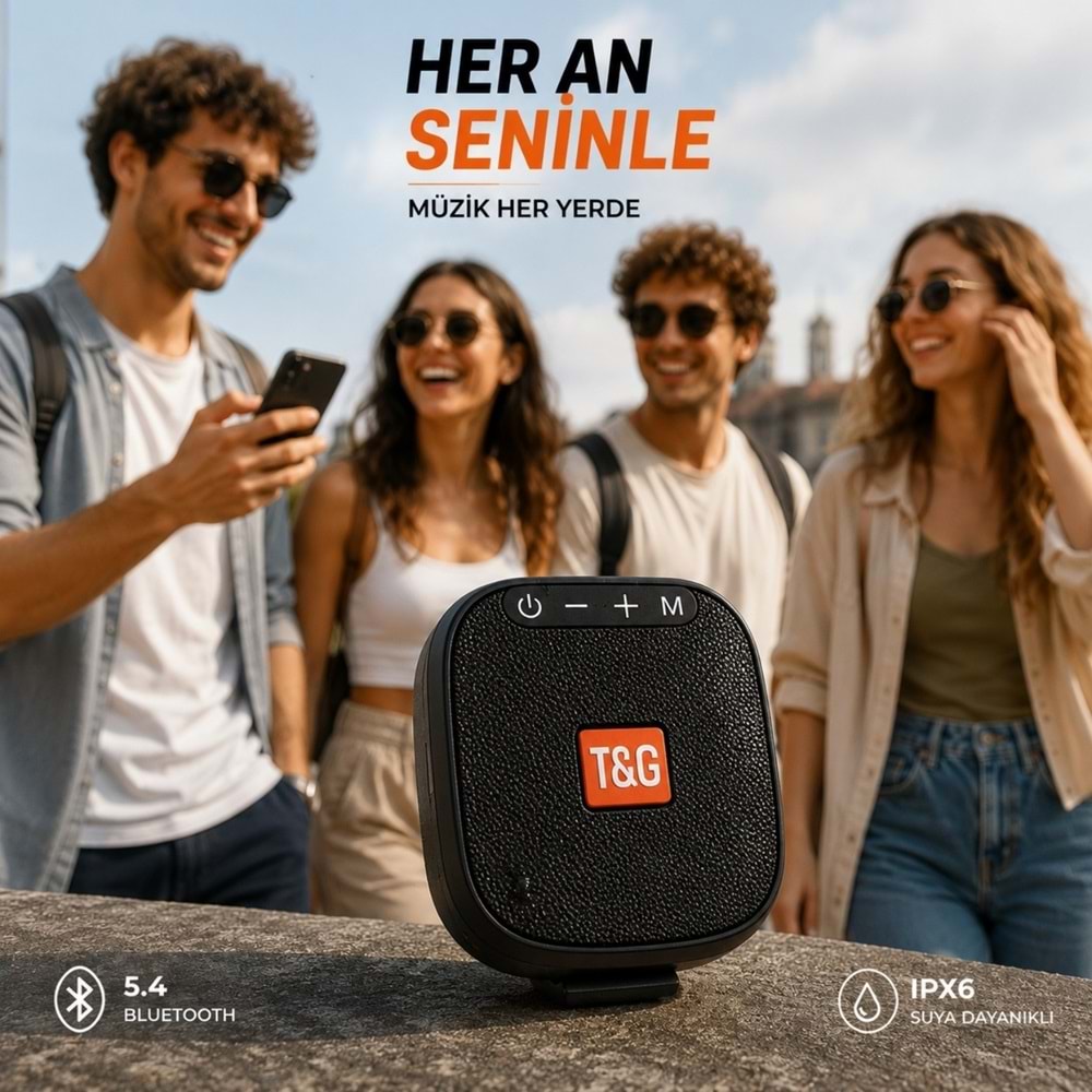 TriLine TG-444 Kablosuz Bluetooth Hoparlör Bisiklet Uyumlu Taşınabilir Outdoor Speaker FM Radyo USB/TF Kart Destekli