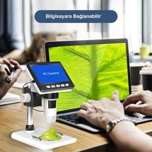TriLine 1000X Dijital 1080P 4.3 inç LCD Ekranlı USB HD Mikroskop