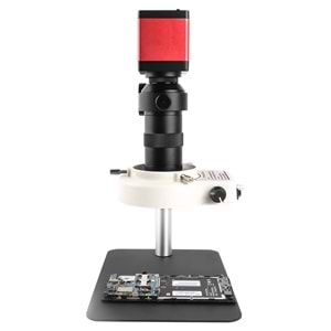 TriLine 13MP HD 60F/S Endüstriyel Mikroskop Kamera 130XC Montaj Lensi 56 LED Halka Işık