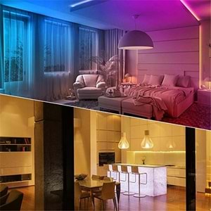 TriLine 220v Fişli Silikonlu Beyaz Şerit LED 3 Çipli SMD 5050 - 1METRE