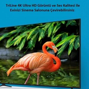 TriLine 4K HDMI Ultra HD 3D 60Hz 2160p Altın Kaplama Kablo - 20METRE