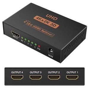 TriLine 4K Ultra HD 3D 4 Port HDMI Splitter Çoğaltıcı