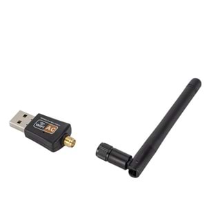 TriLine 600Mbps Antenli Mini 2.4-5 GHz Wireless USB Adaptör Wifi Uydu Alıcı