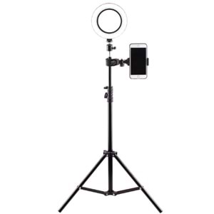 6 inç Halka LED Tripod Youtuber Video Selfie Stüdyo Makyaj Işığı