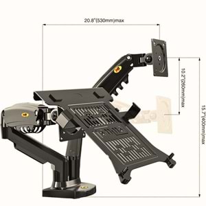 TriLine NB F160+FP Gazlı Çift Kol North Bayou 17-30