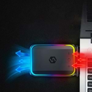 TriLine RGB Işıklı Vakumlu USB Notebook Laptop Soğutucu Sessiz