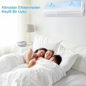 TriLine Delikli Ayarlanabilir 58-105 CM Klima Hava Yönlendirici Klima Aparatı Klima Siperliği
