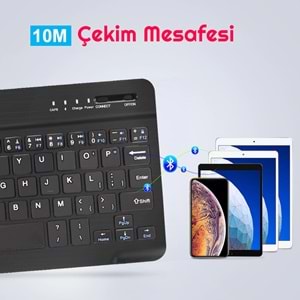 TriLine Mini Bluetooth Kablosuz Şarjlı Pilli Slim Rubber 7