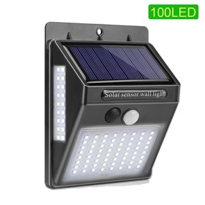 TriLine Solar 100 LED Güneş Enerjili 3 Modlu Duvar Lambası