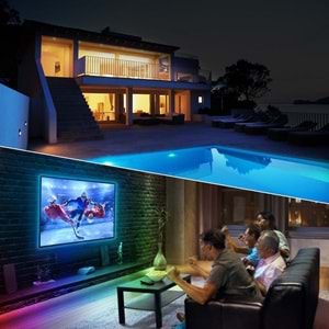 TriLine Tv Arkası Silikonlu Kumandalı RGB Led Şerit 16 Renk
