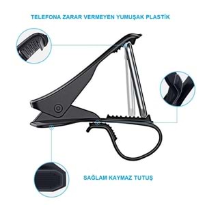 TriLine Araba Telefon Tutucu Kolay Sabitleme Kıskacı