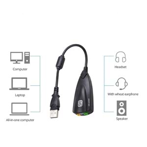 TriLine Usb 7.1 Virtual 3d Harici PC Ses Kartı
