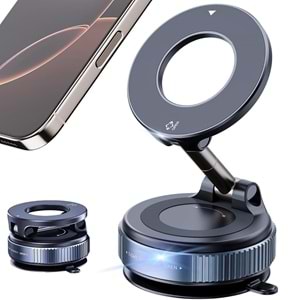 TriLine Manyetik Vakum Araç Montaj Telefon Üniversal Tutucu X68 Stand 360 ° Ayarlanabilir Katlanabilir