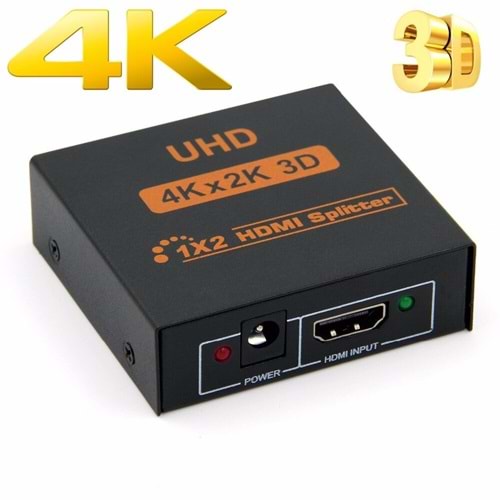 TriLine 4K Ultra HD 3D 2 Port HDMI Splitter Çoğaltıcı