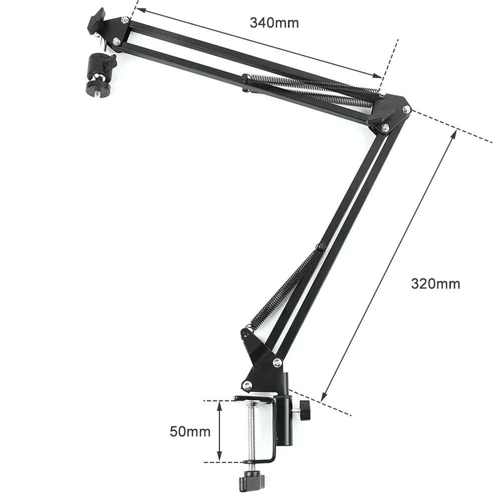 TriLine 48MP 4K 60F/S Endüstriyel Mikroskop Katlanabilir Tutucu 150X Zoom Lensli 56 Led Halka Işık