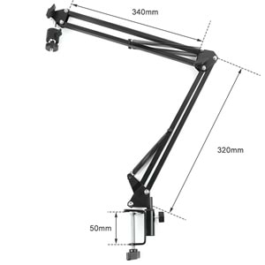 TriLine 48MP 4K 60F/S Endüstriyel Mikroskop Katlanabilir Tutucu 150X Zoom Lensli 56 Led Halka Işık