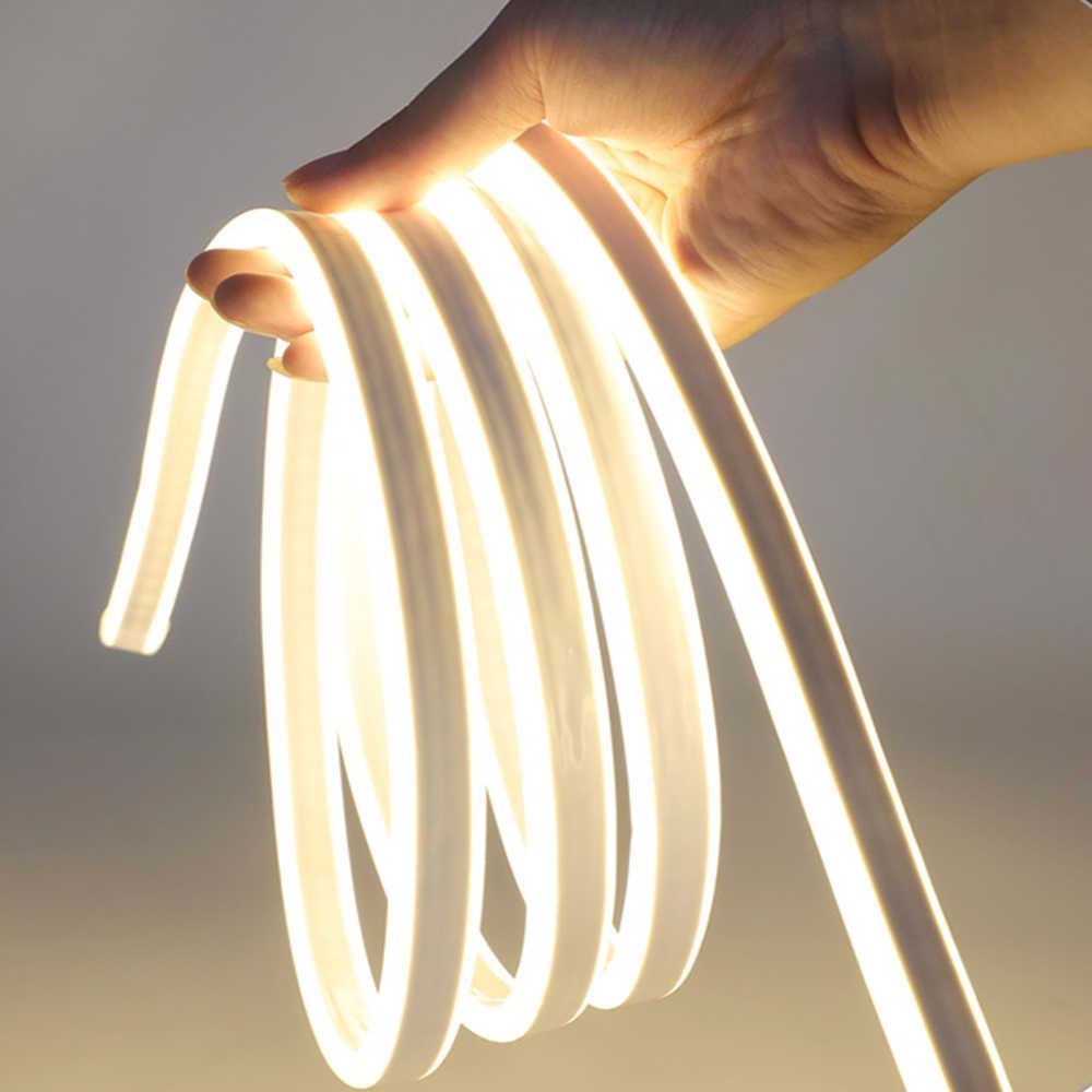 TriLine Neon LED Işık Süper Parlak Kumandalı Tüp LED - BEYAZ - 1METRE