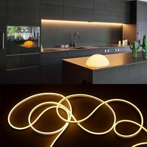 TriLine Neon LED Işık Süper Parlak Kumandalı Tüp LED- GÜN IŞIĞI- 1METRE